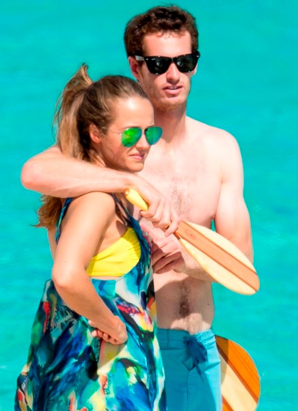 Andy and Kim celebrate on holiday