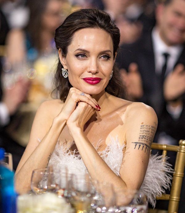 Angelina Jolie: feathers and new friends