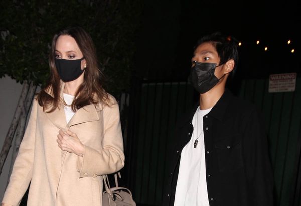 Angelina and Pax, high school graduate