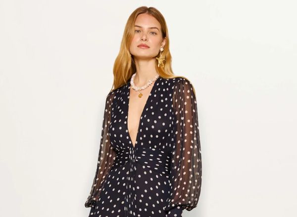 As Seen On Social Media: Abby Elliott’s blue dress and Will Trent belt