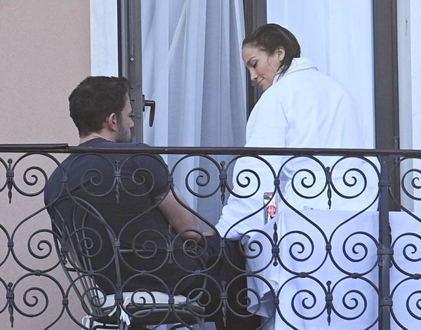 Bennifer on a Venice Balcony