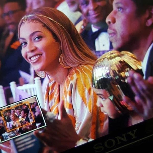 Blue & Beyoncé in gold
