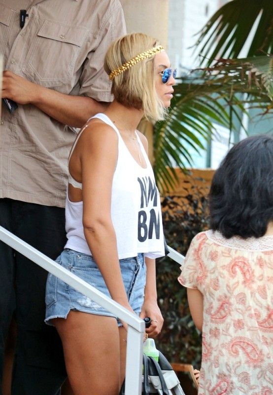 Beyonce: from pixie to bob