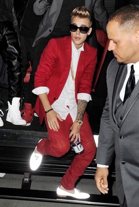 Bieber at the premiere