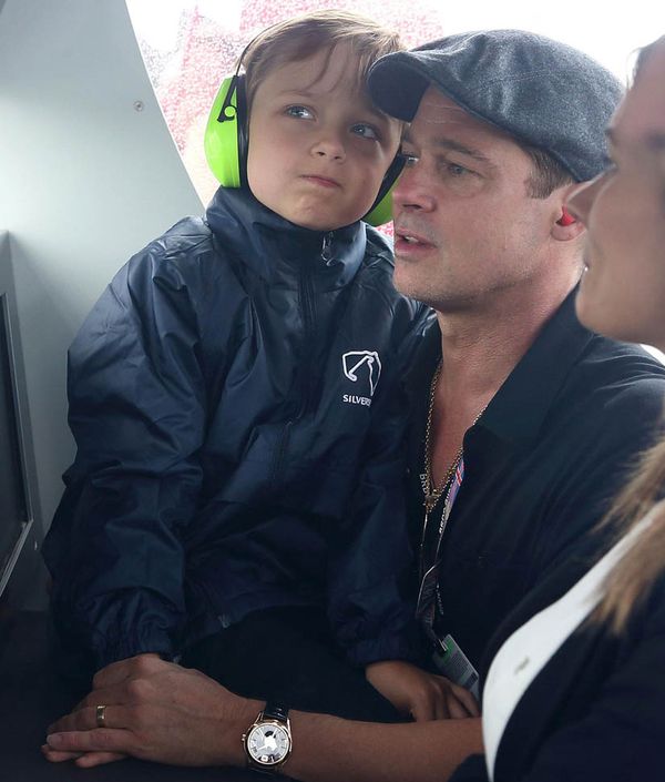 Brad & Knox at the race track