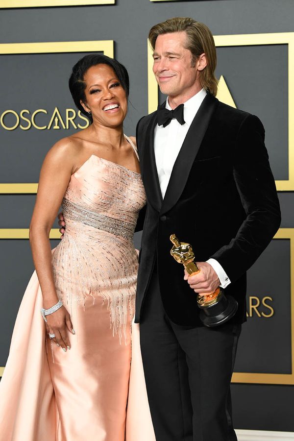 Brad Pitt doesn’t have speechwriters, just friends