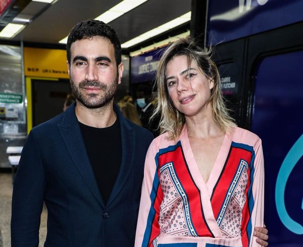 Roy Kent arrives for press night