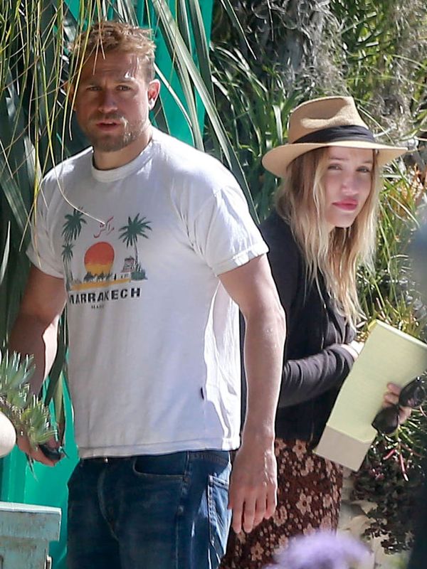 Charlie Hunnam, a beer, and a castle