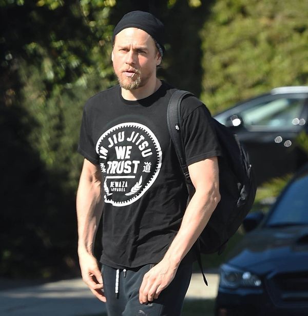 Charlie Hunnam in sweatpants