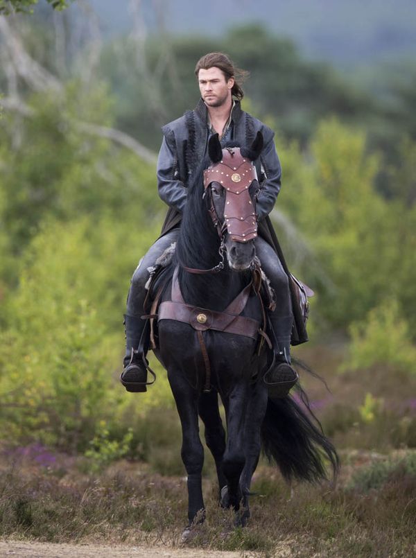 Hemsworth on a horse