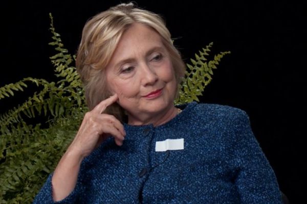 Hillary Between Two Ferns