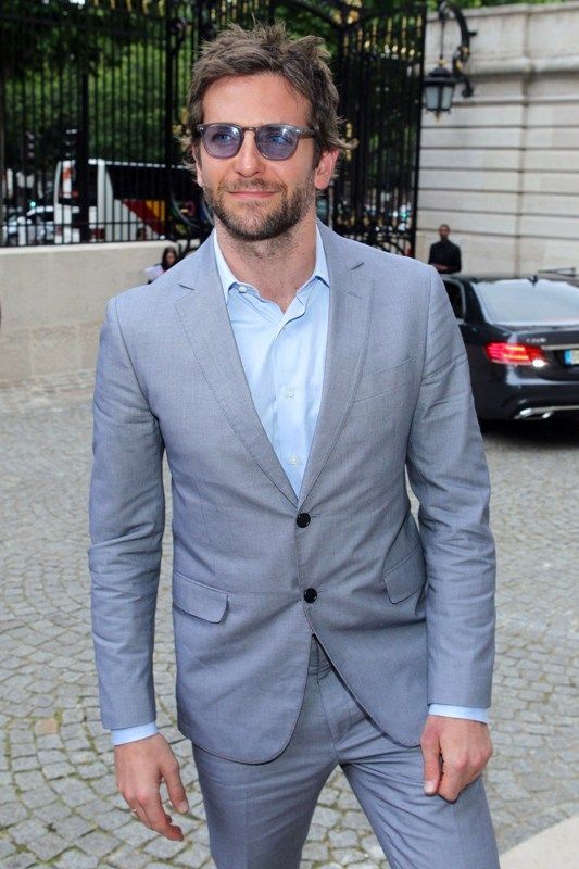 Bradley Cooper: baby blue and bedhead