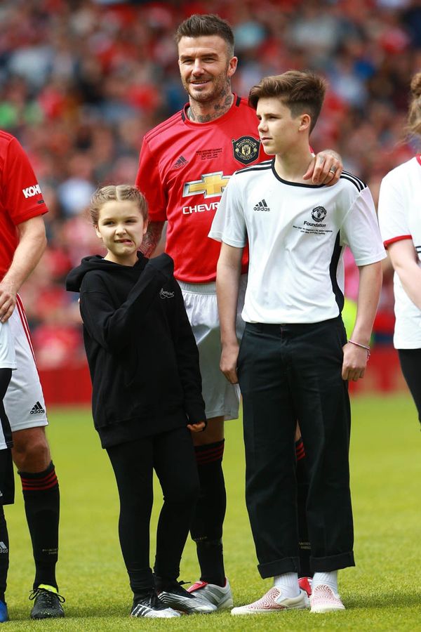 The Beckhams are fine at Old Trafford