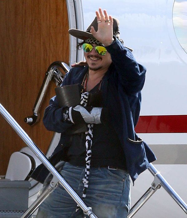 Johnny Depp clipped his wing