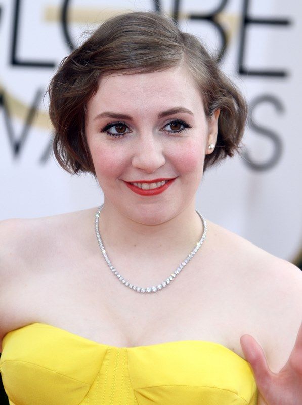 Lena Dunham: Globes Worst Yellow Taffeta