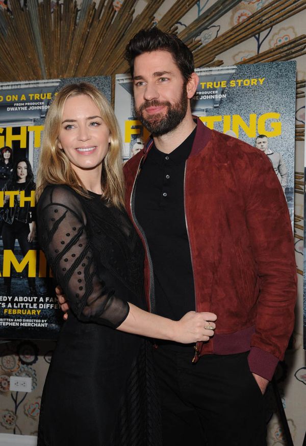 Emily and John support The Rock