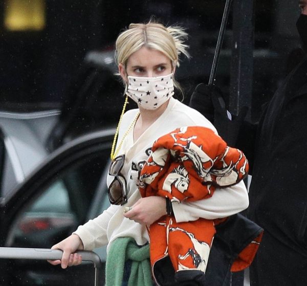 Emma Roberts: New Mom, Back at Work
