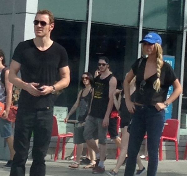 Why is Michael Fassbender yelling at the blonde?