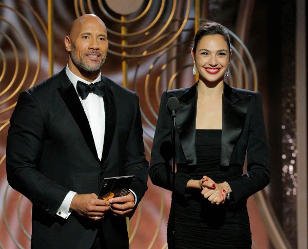 Gal Gadot & The Rock Globes Love