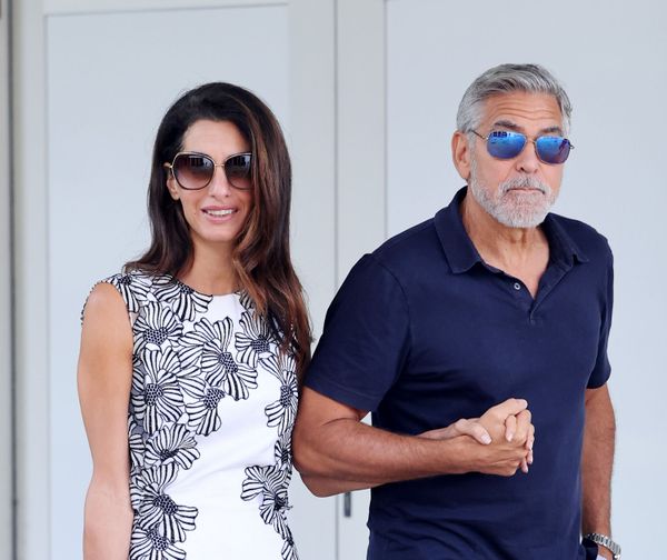 The Clooneys in Venice