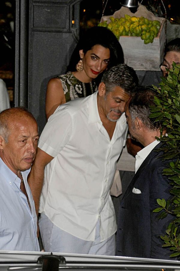 Amal & George’s family dinner in Como