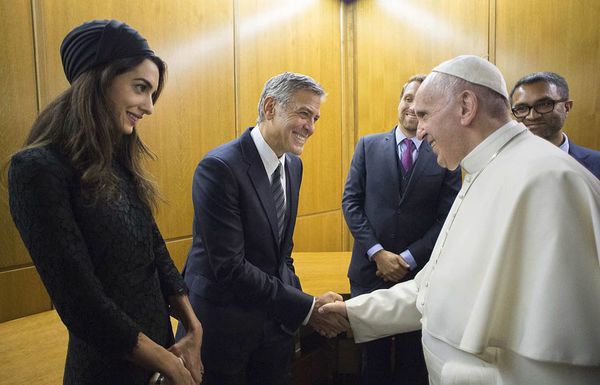George & Amal’s weekend with the Pope