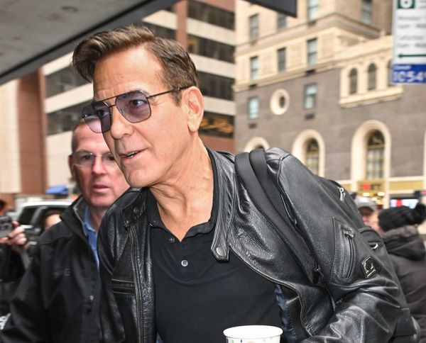 George and his dark hair