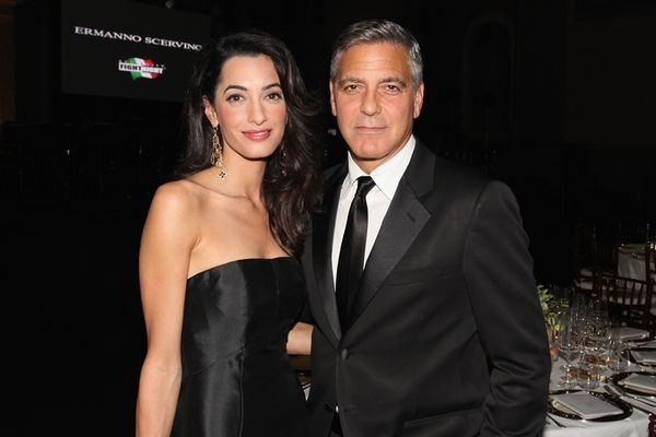 George & Amal's first carpet