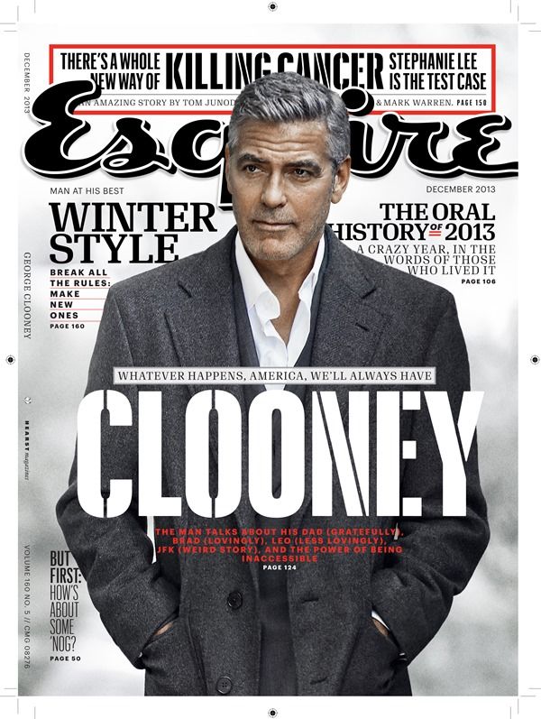 Movie Star George Clooney gives a Movie Star interview