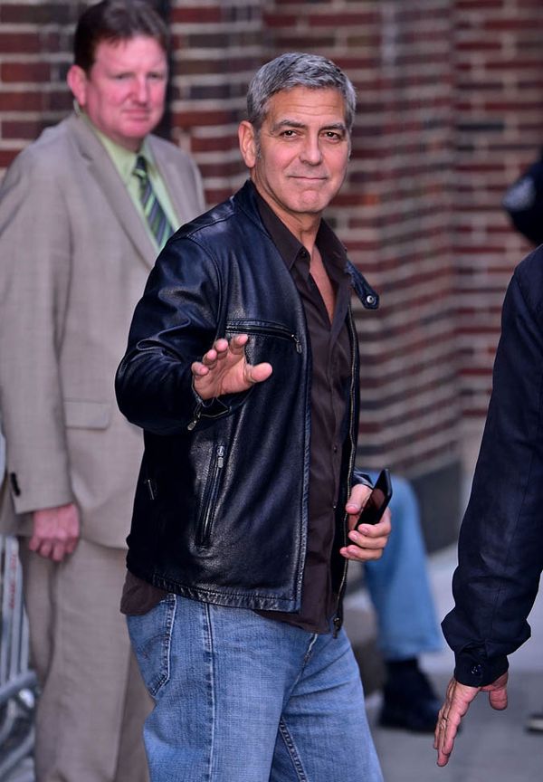 George Clooney is comfortable in handcuffs