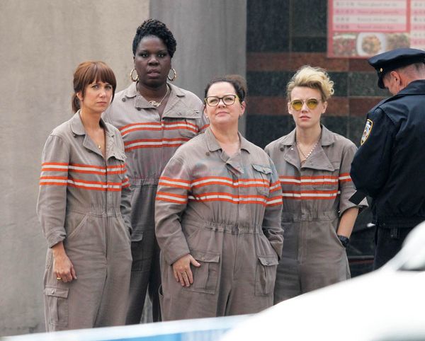 Lady Ghostbusters dressed for action