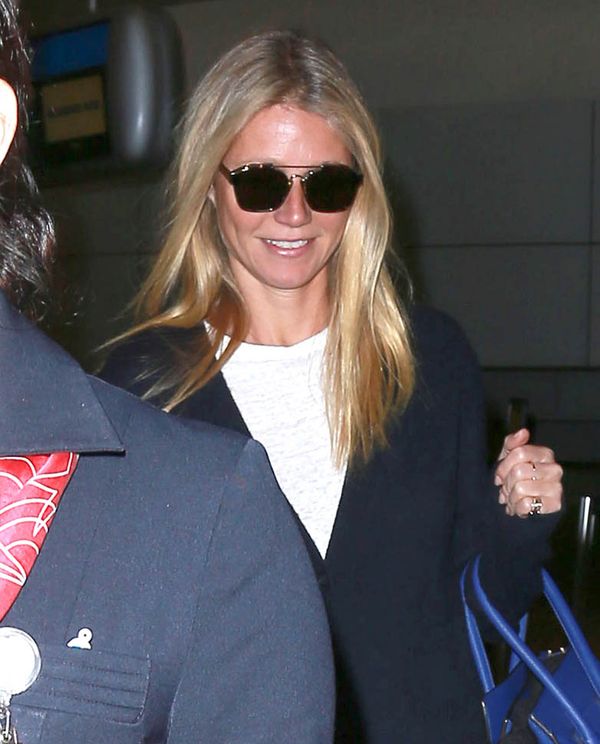 Gwyneth & Brad Falchuk arrive home