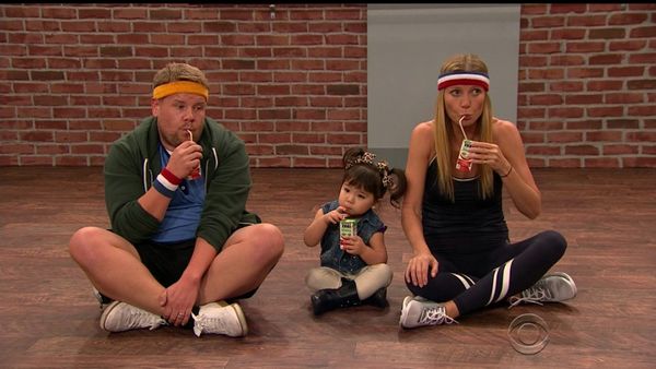 Gwyneth dances with the children