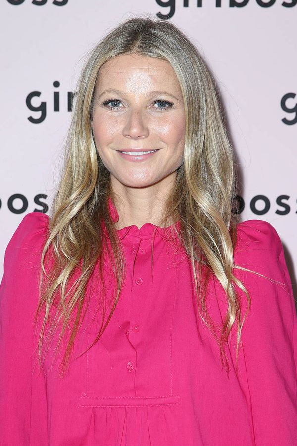Gwyneth in baggy pink