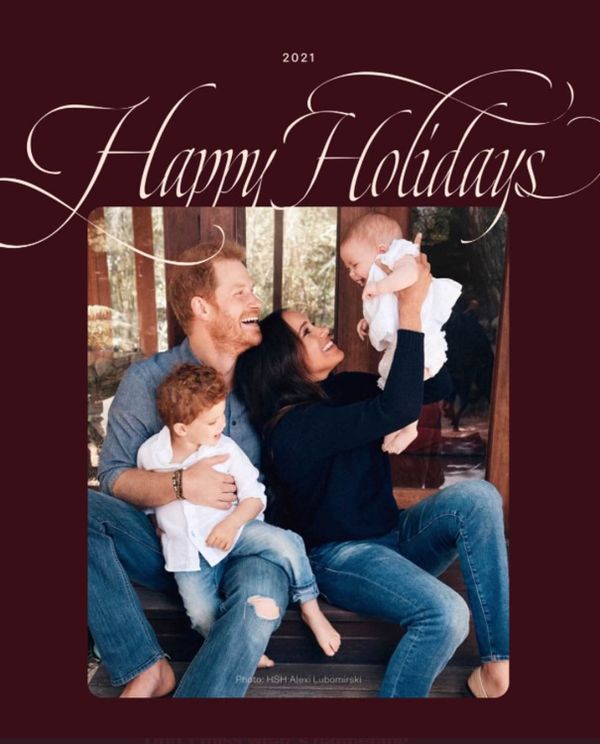 Happy Holidays from the Sussexes, including Lilibet!