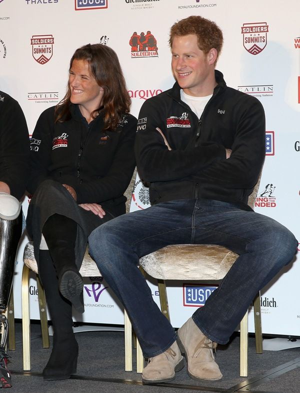 Hot Harry in a puffy coat with this legs spread