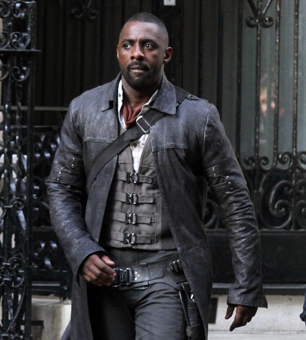 Idris Elba hot in leather