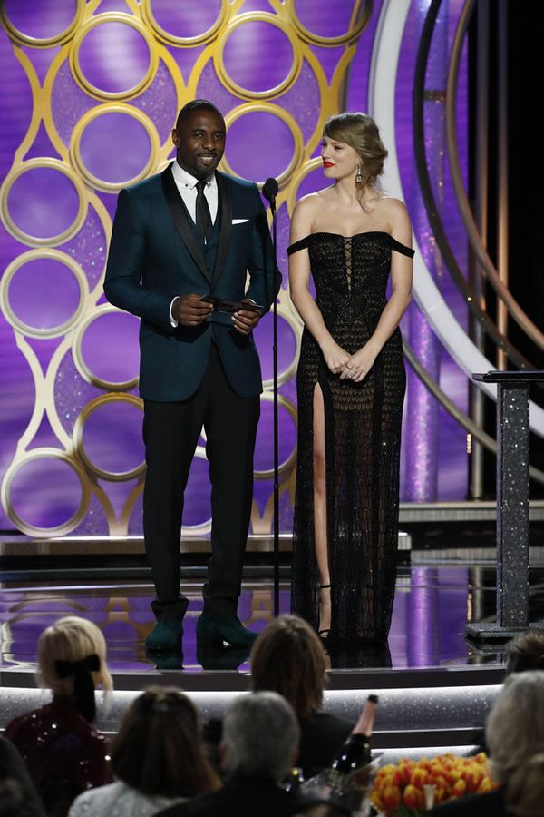 Idris Elba and Taylor Swift: Golden Globe Cats