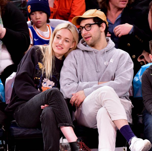 Jack Antonoff courtside with Carlotta Kohl
