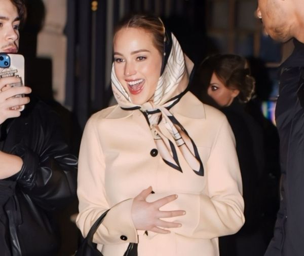 JLaw’s matron scarf