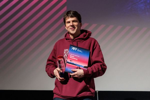 Jesse Eisenberg and Kieran Culkin in A Real Pain