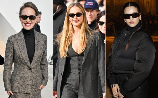 Natalie, Jennifer, and Rosalía at Dior