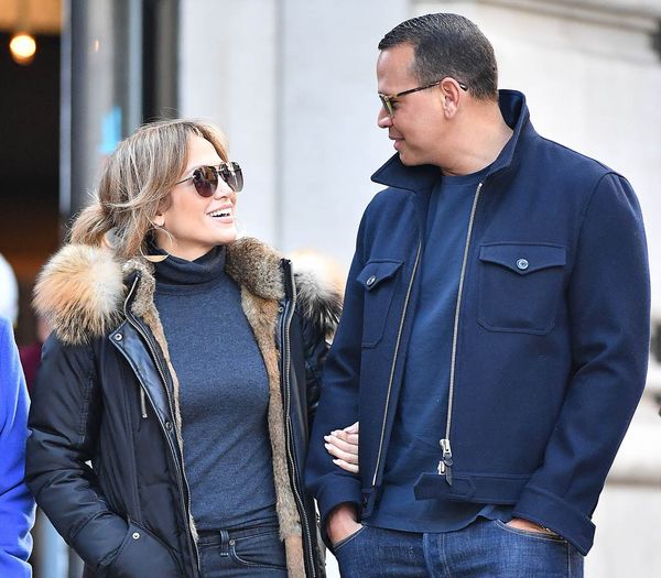 JLO & ARod with her ma