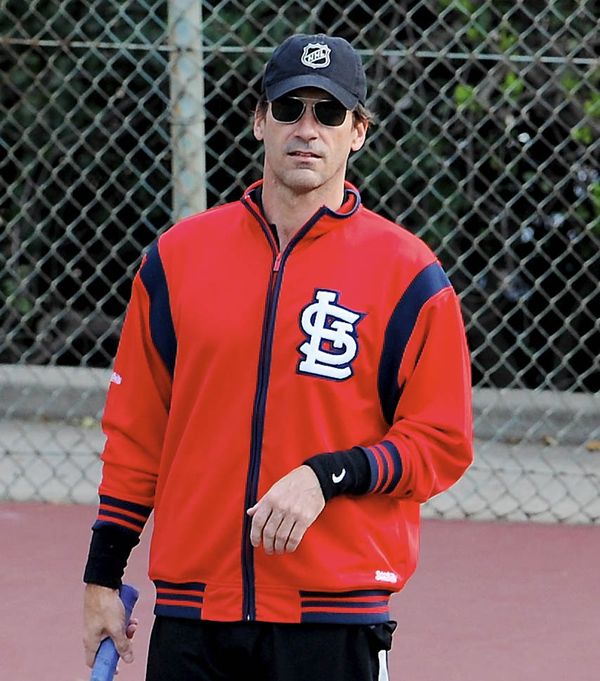 Jon Hamm before the last Globes