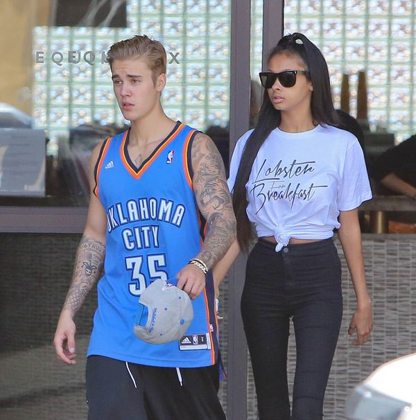 Sharing fries with Justin Bieber