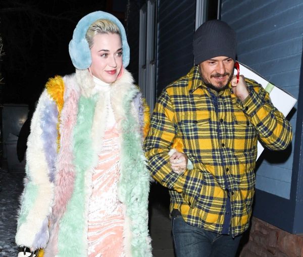 Katy and Orlando’s Aspen fashion