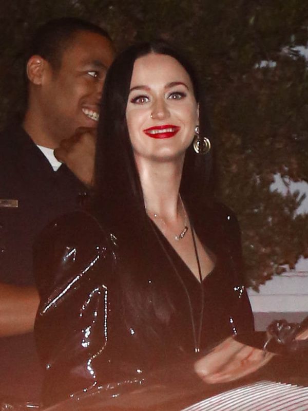 Katy Perry votes on her birthday