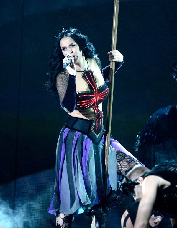 Katy Perry and the brooms