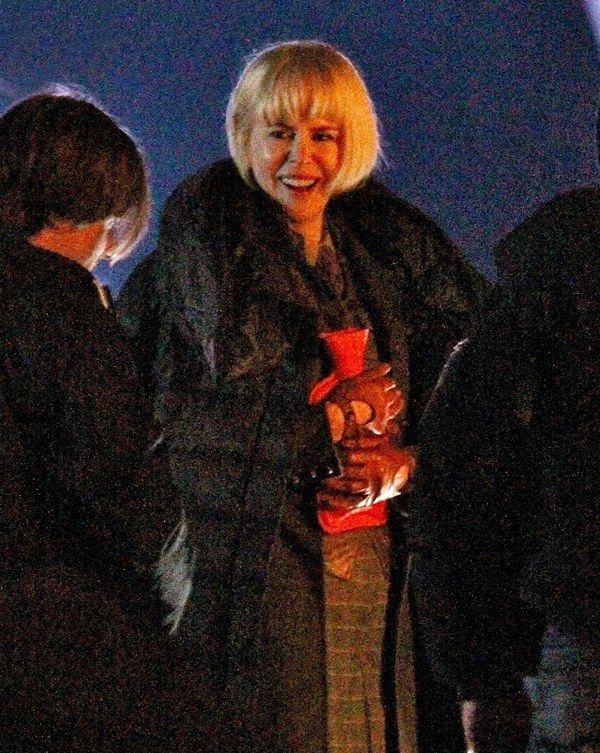 Granny blonde and bobbed