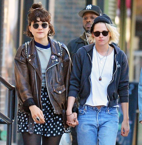 Kristen Stewart bleached and coy